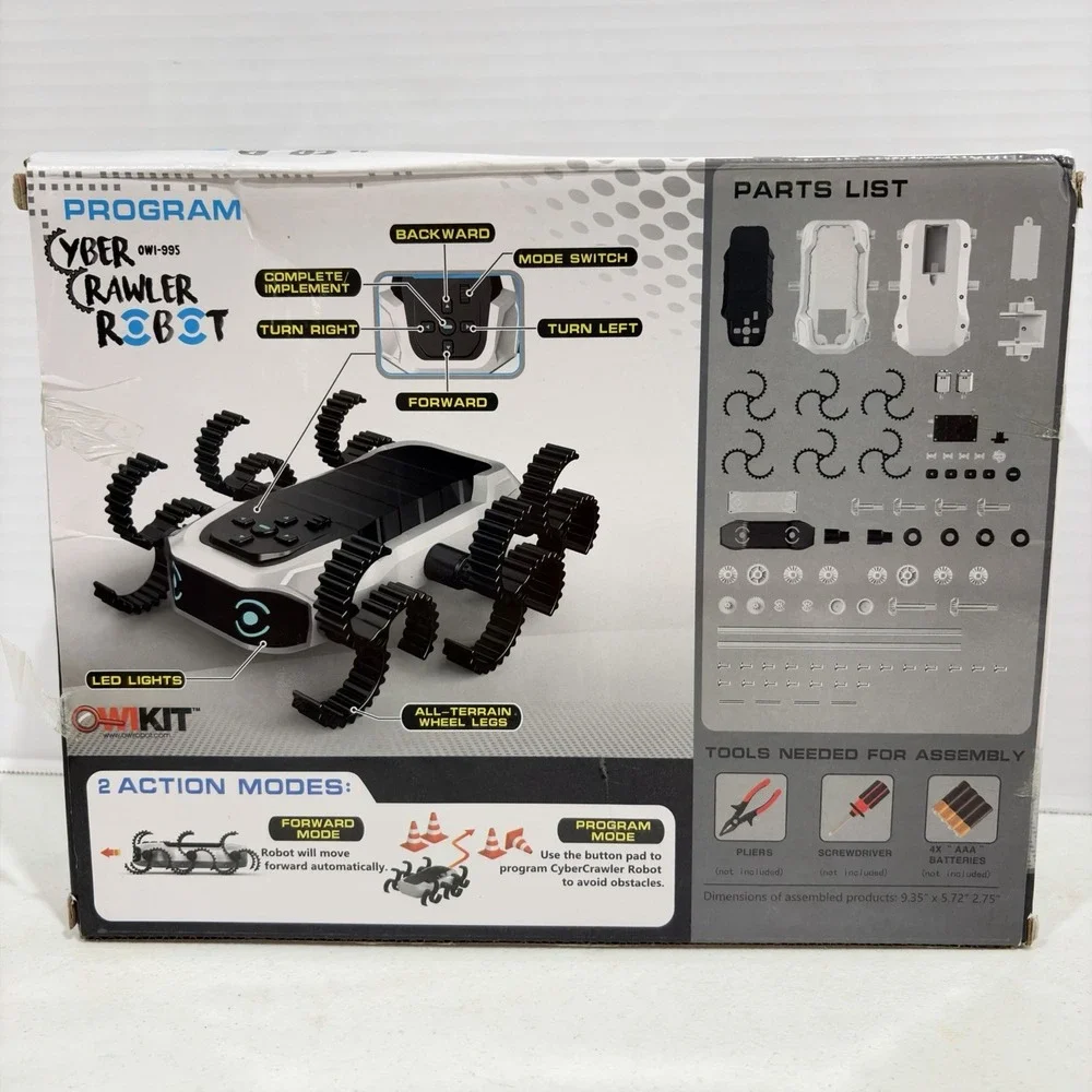 Robotikits OWI-995 Cyber Crawler Robot Kit STEM Learning Building